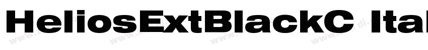 HeliosExtBlackC Ital字体转换